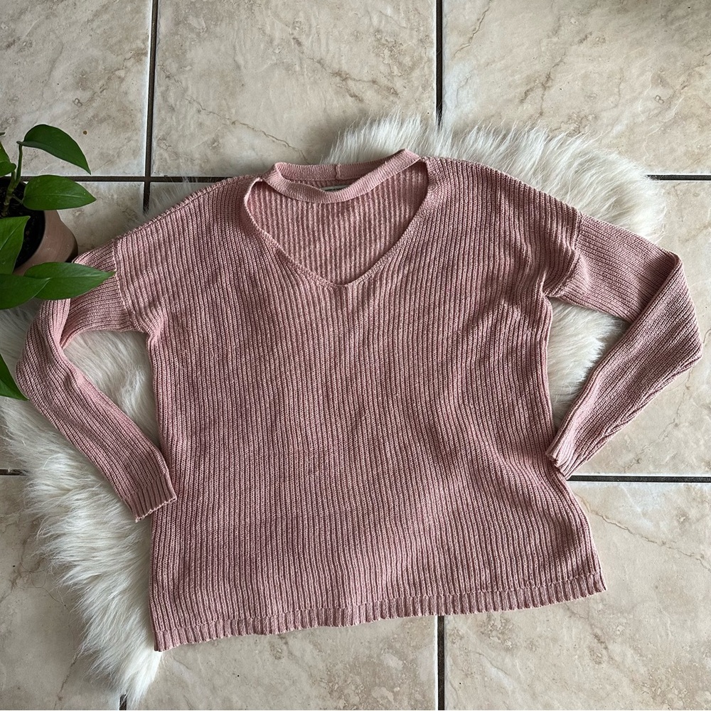 AE Faux Choker Sweater